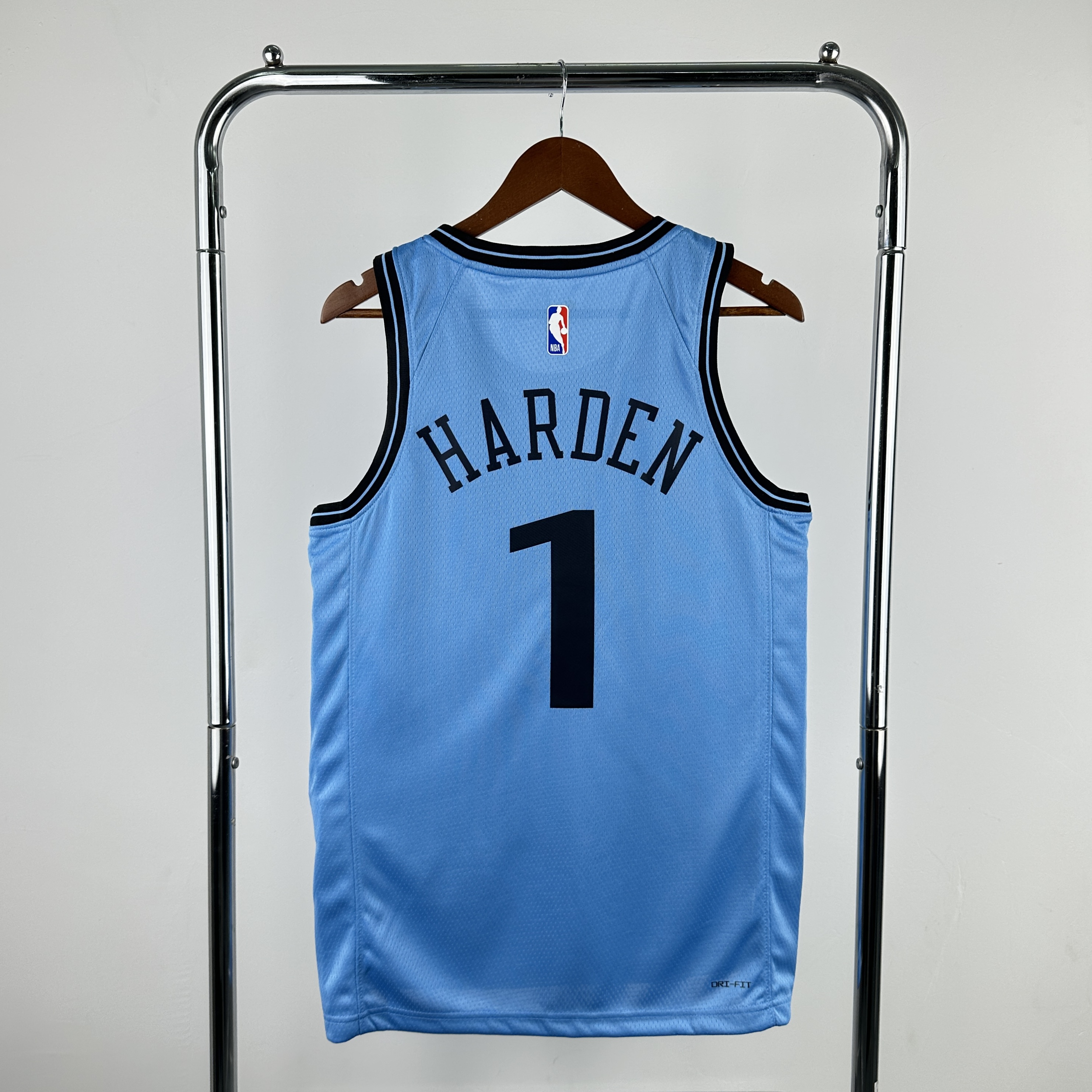 Men Los Angeles Clippers #1 Harden Light Blue City Edition Season Nike 2025 NBA Jersey->los angeles clippers->NBA Jersey
